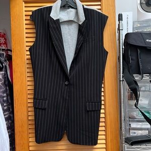 Norma Kamalli pinstripe vest